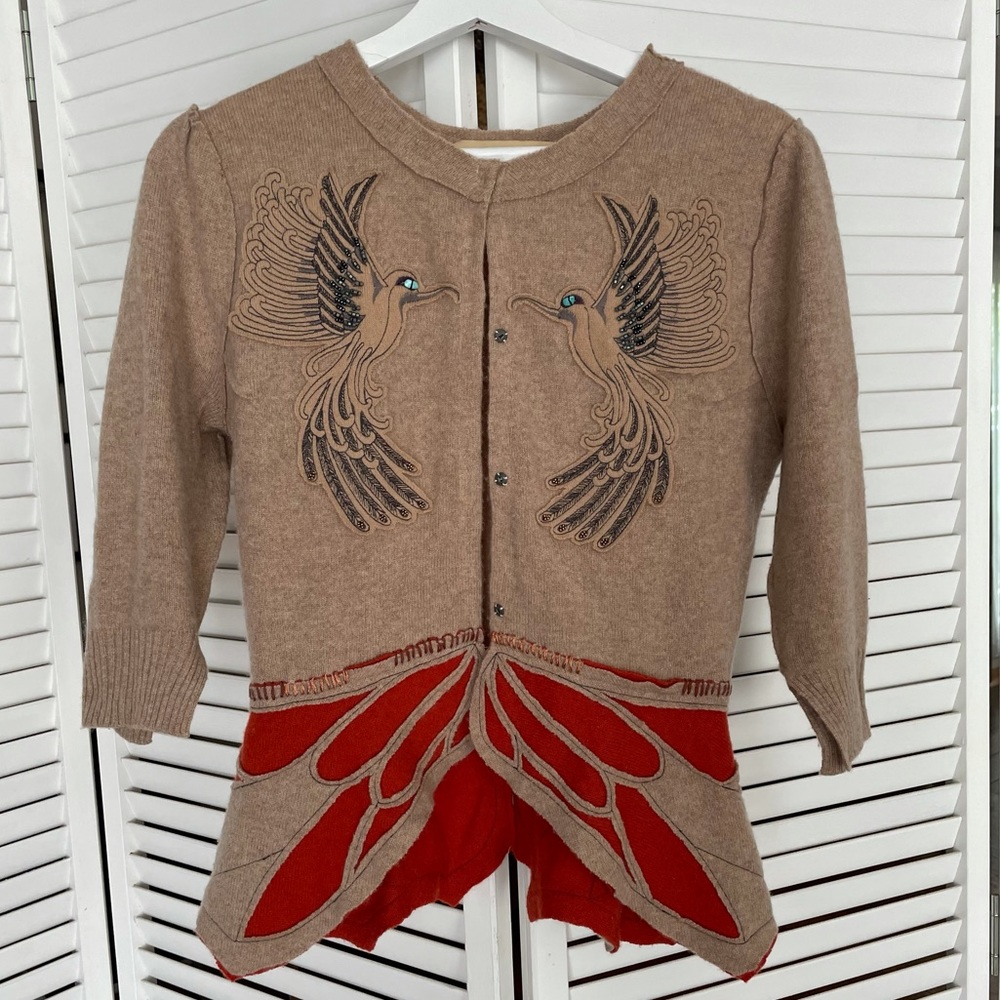 Designer cardigan, Koi Suwannagate
